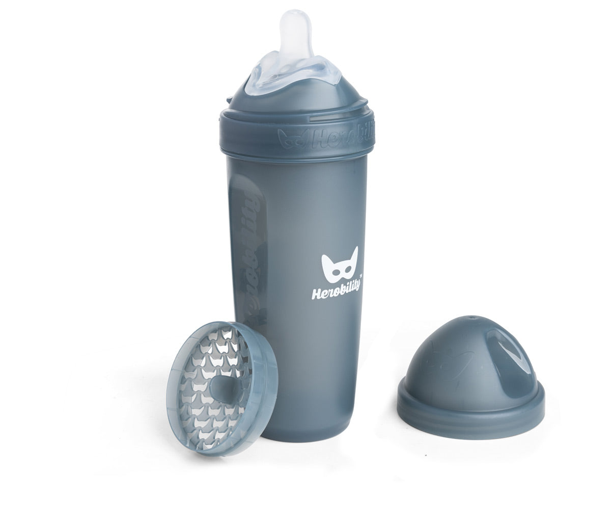 Dubbel Anti-kolik Nappflaska LT 340 ml Iron Blue